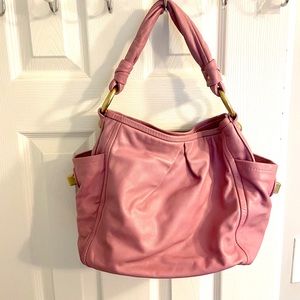 Coach!! Parker Pleated Leather Bag Lavender